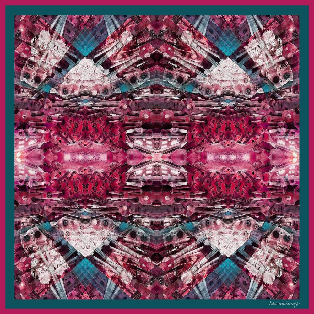 A Kaleidoscope in the Cathedral silk scarf