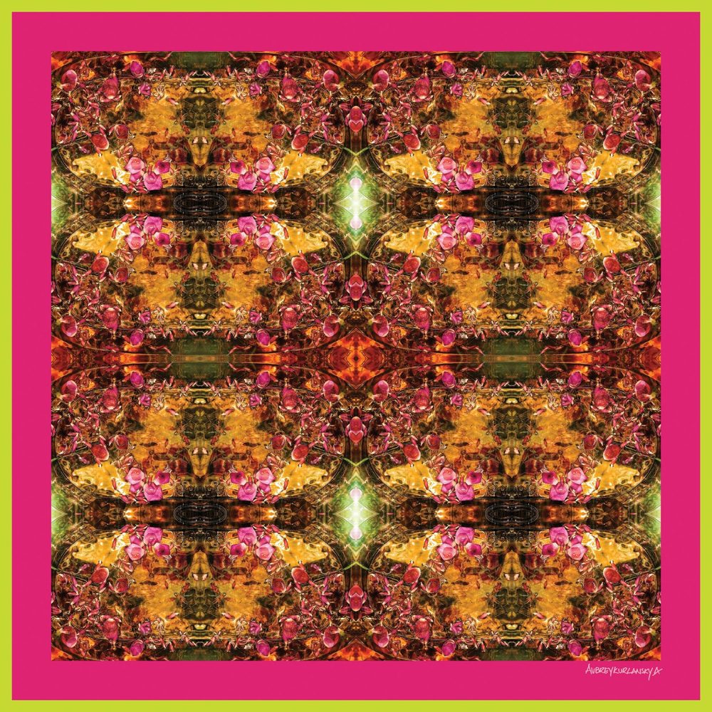 A Kaleidoscope of Flowers silk scarf