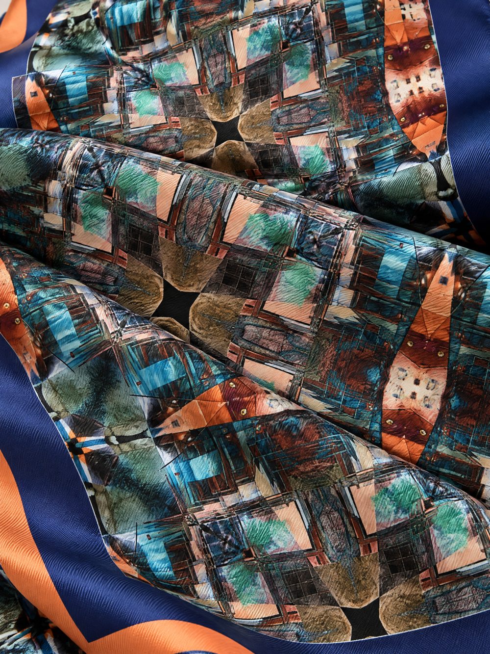 Close-up of A Propeller Plane over the Serengeti printed on folded fabric