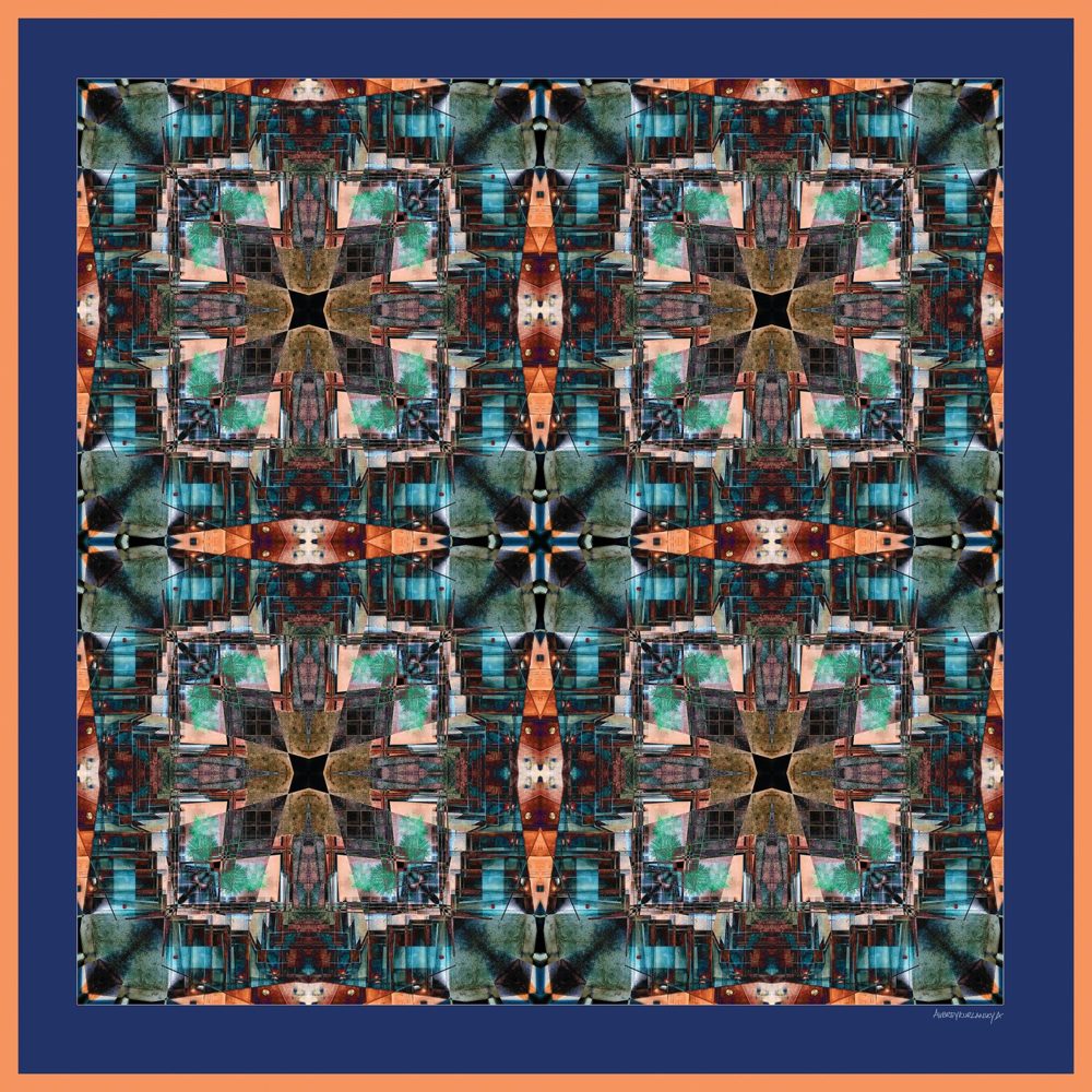 A Propeller Plane over the Serengeti silk scarf