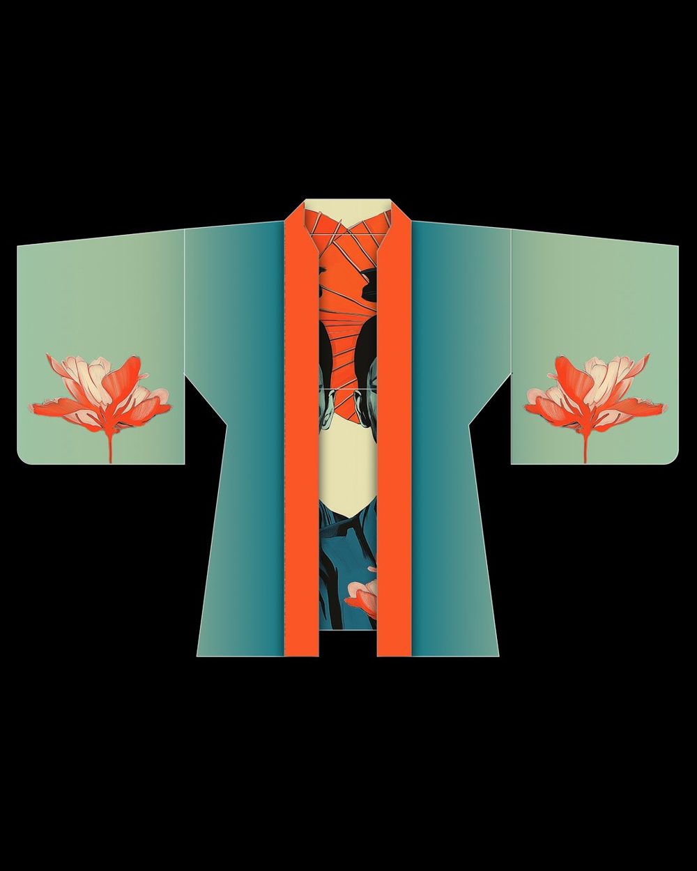 Bangkok kimono being worn
