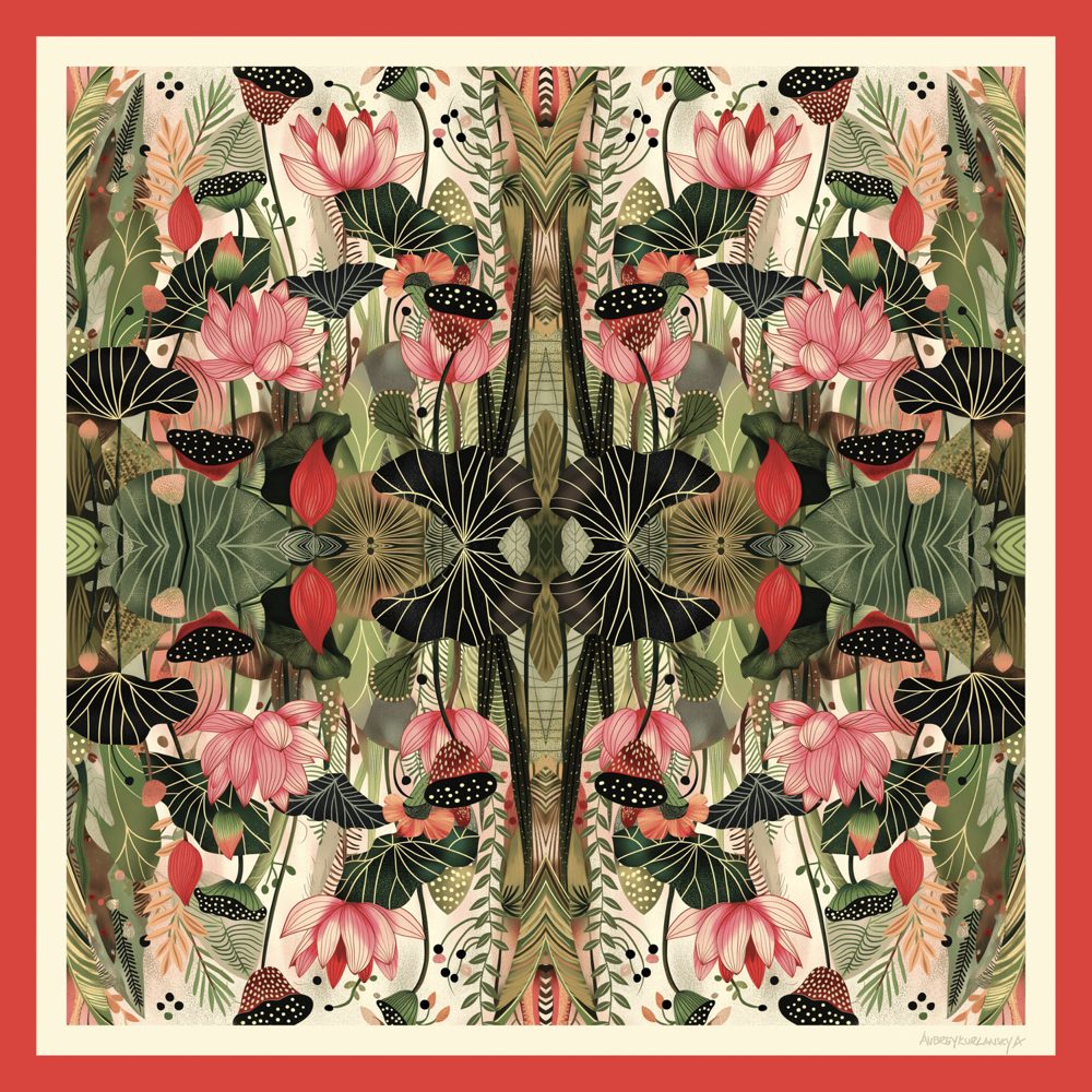 Fall into Summer silk scarf