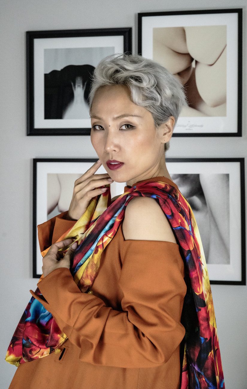 Flowers radiate joy long scarf, photo 3