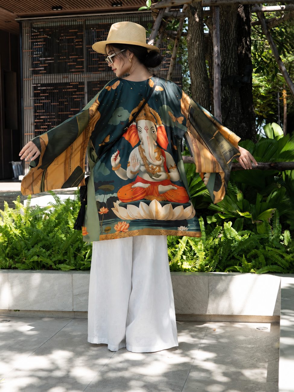 Ganesha silk kimono, photo 4