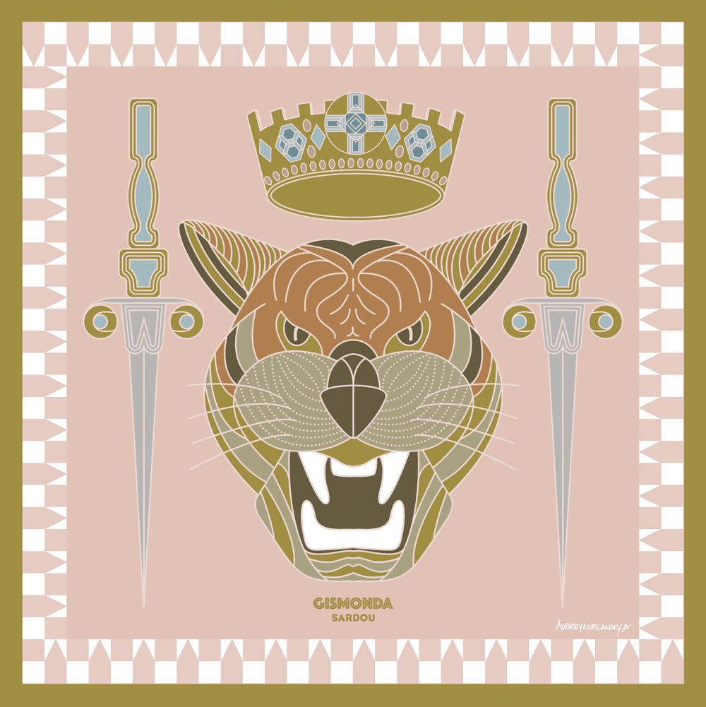 Gismonda silk scarf