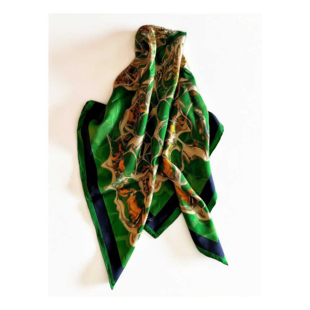 Golden Knuckles 2 silk scarf, photo 3
