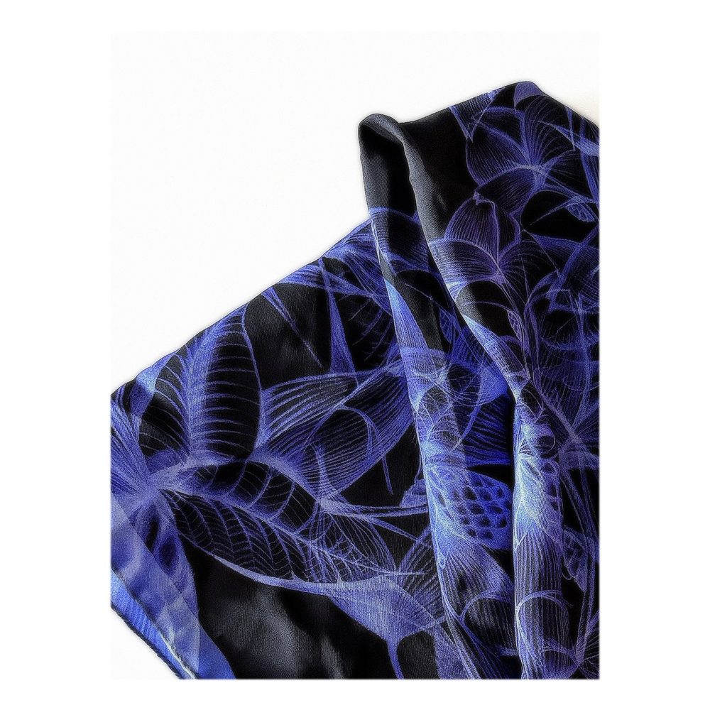 Rotating Botanicals silk scarf, photo 3