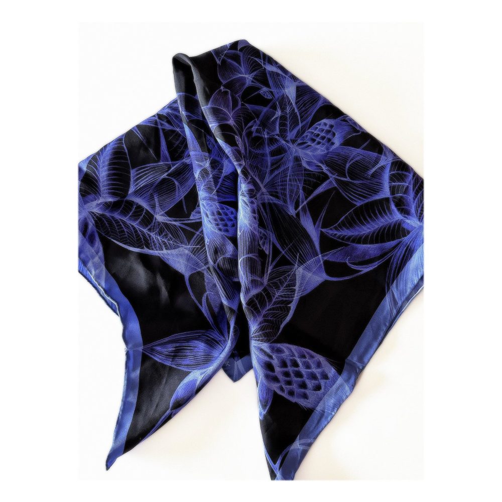 Rotating Botanicals silk scarf, photo 4