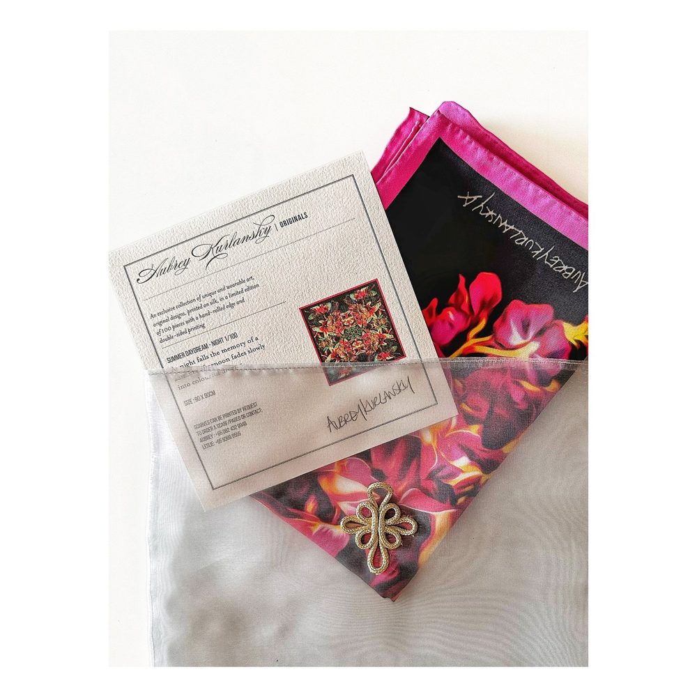 Summer Daydream silk scarf, photo 4