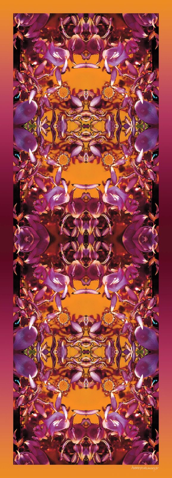 The Lotus Glows long scarf