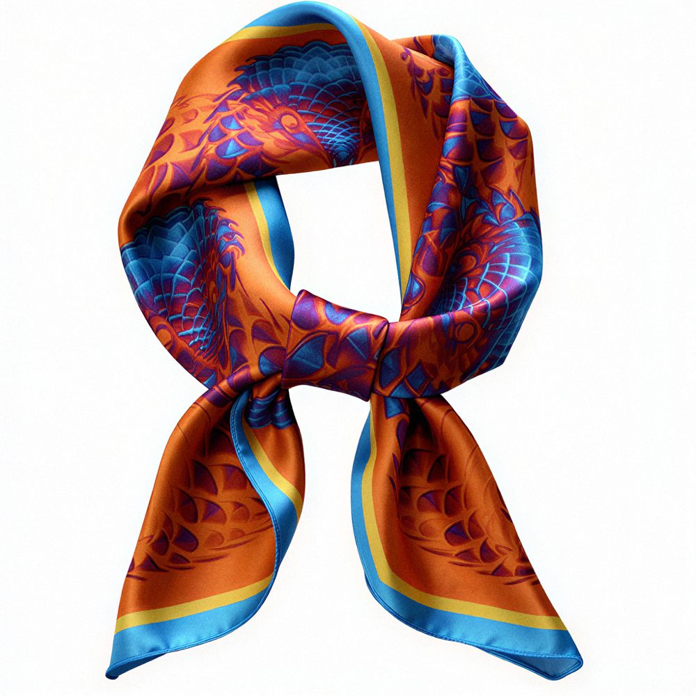 The Pangolin's Party Suit silk scarf, photo 4