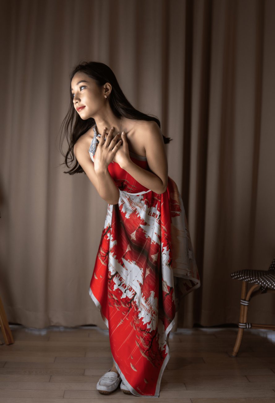 The survey silk scarf, photo 3