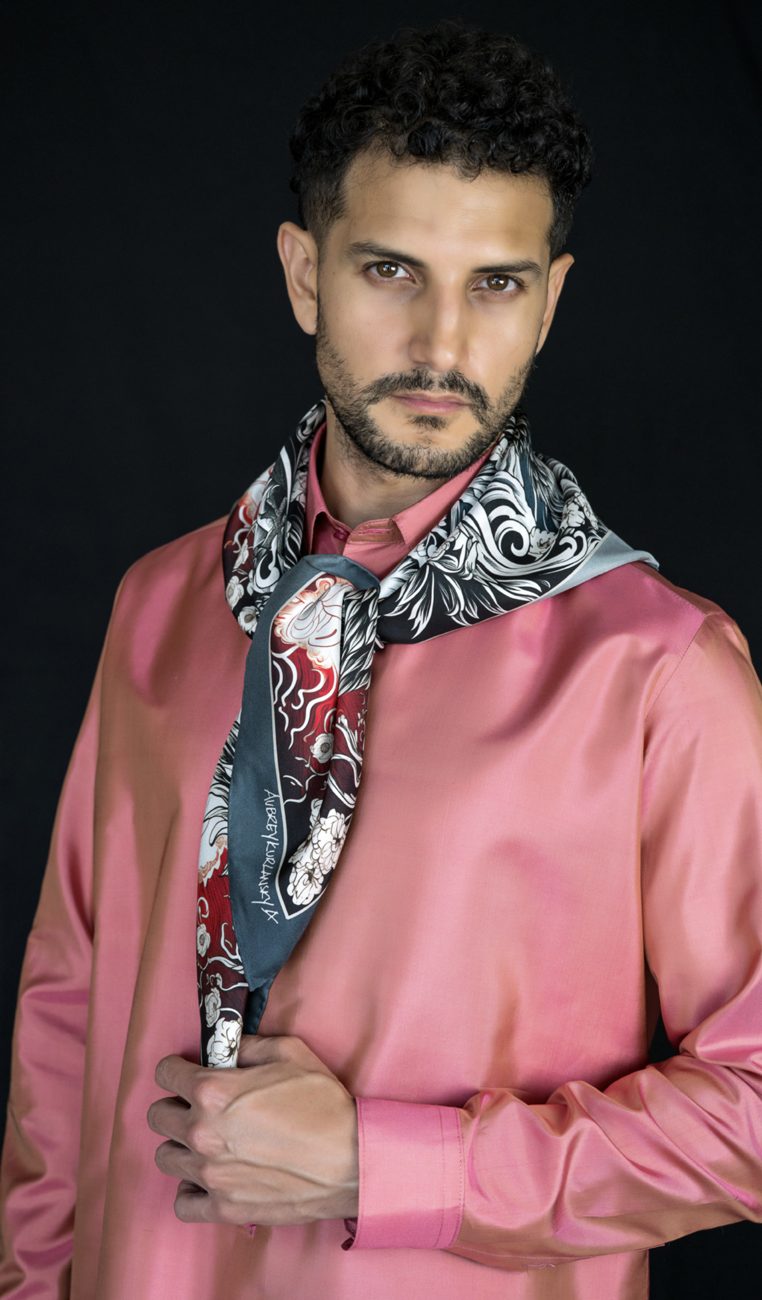 The Winter Phoenix silk scarf, photo 3
