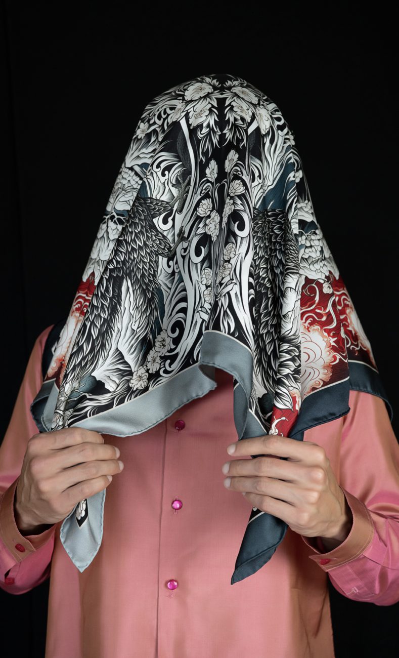 The Winter Phoenix silk scarf, photo 4