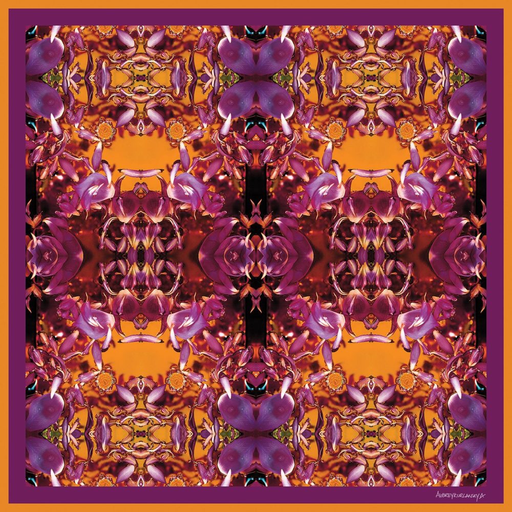 Where the Lotus Glows silk scarf